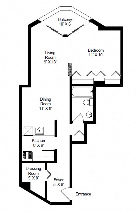 Convertible 1 Bedroom